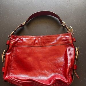 Coach Glossy Red Shoulder Bag